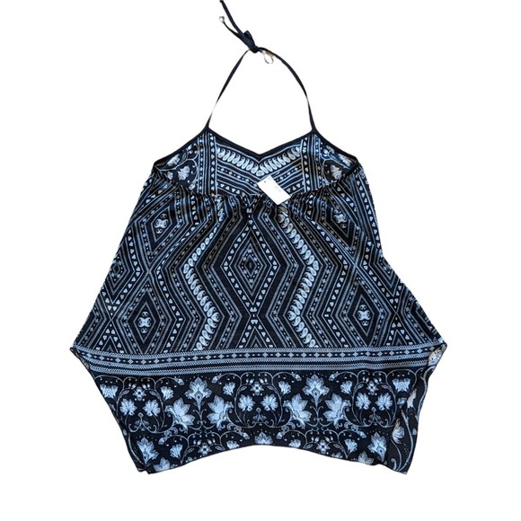 NWT Maurices Sheer Chiffon Halter Top Paisley and Floral Handkerchief He… - Picture 2 of 6